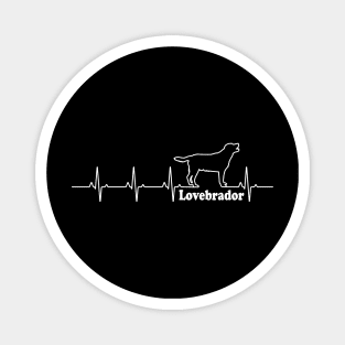 Labrador Lovebrador Heartbeat Pulse Gift Magnet